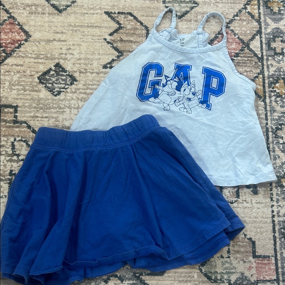 Girls Gap Bluey Outfit 3-4 Years Adorable 😍🥰